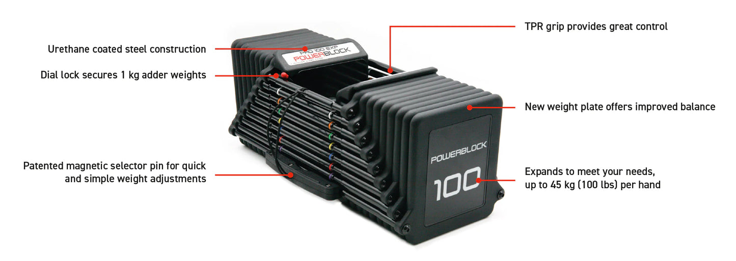 Powerblock Pro 100 EXP PBP100SET3