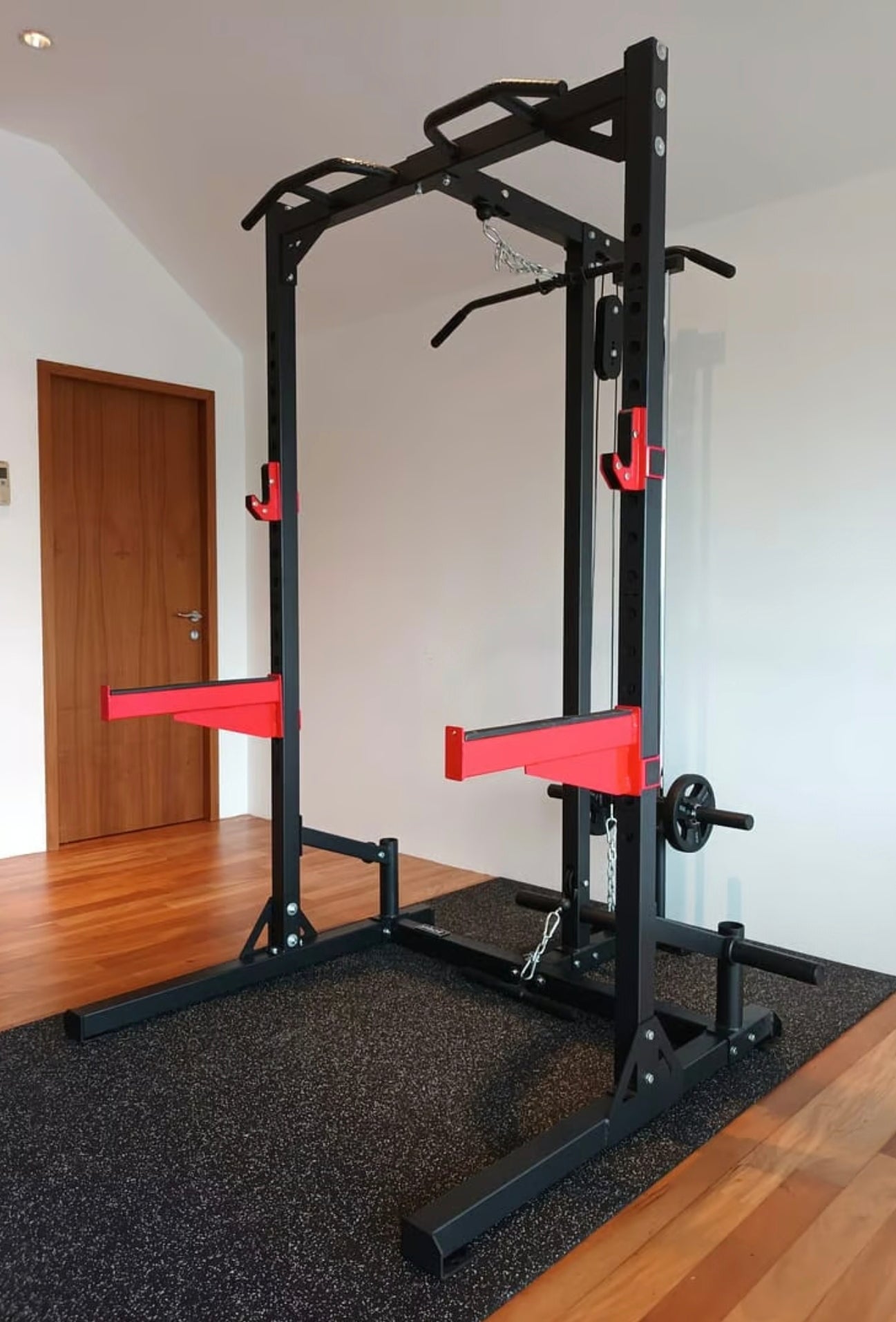 Heavy Duty Half  Rack  HR3240 + Lat Pulldown attachment