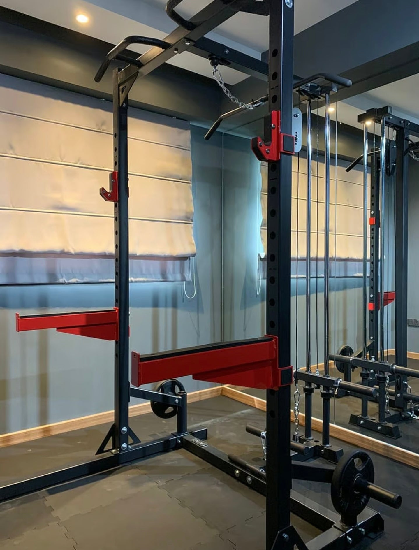 Heavy Duty Half  Rack  HR3240 + Lat Pulldown attachment