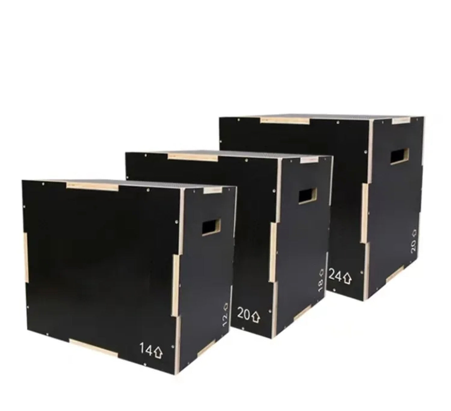 Wooden Plyo Box Black