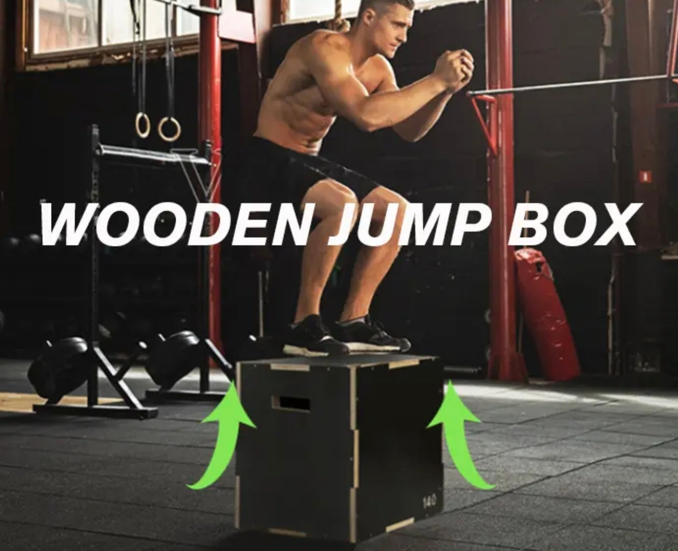 Wooden Plyo Box Black