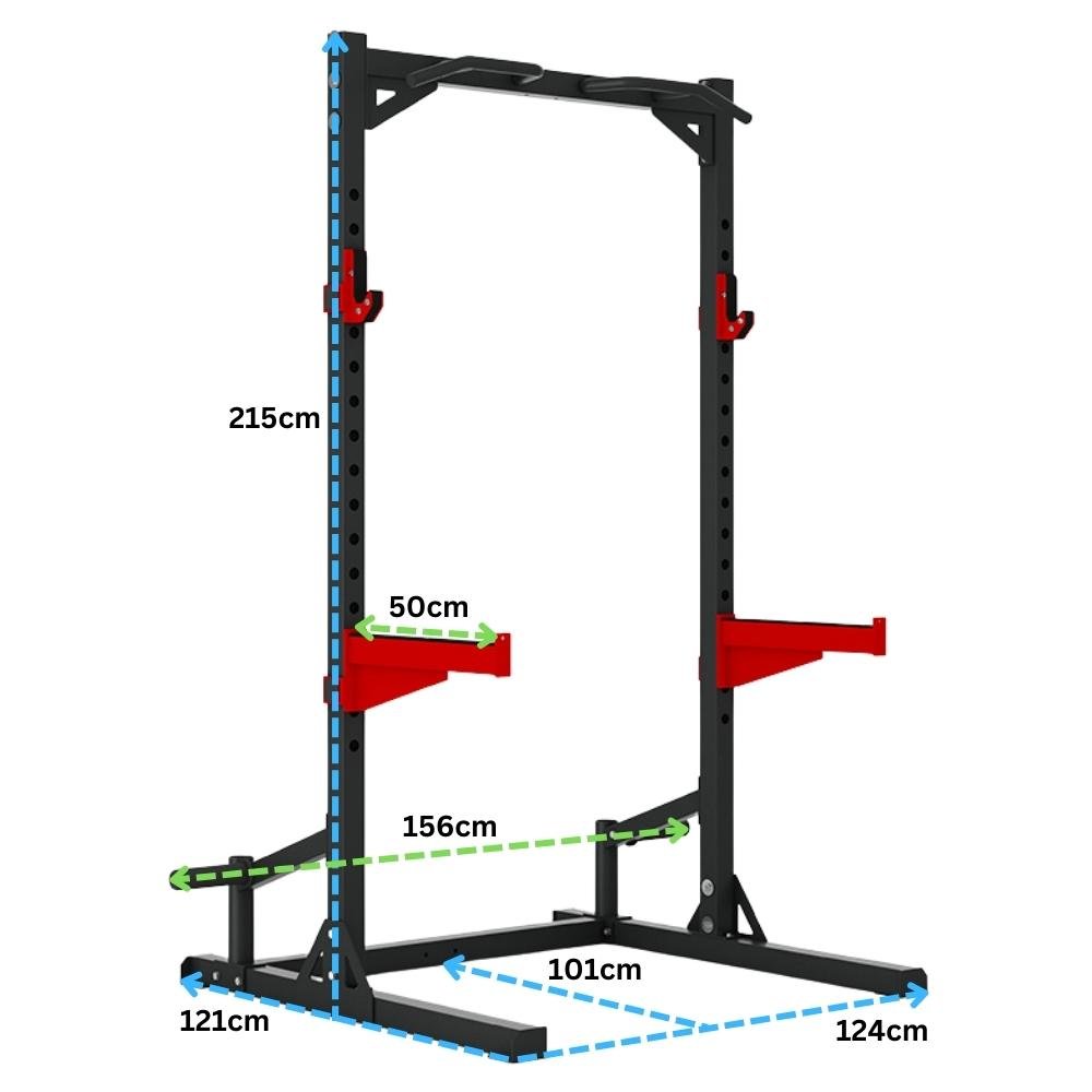 Heavy Duty Half  Rack  HR3240 + Lat Pulldown attachment