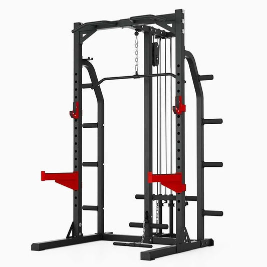 Heavy Duty Half Rack HR3250 +Lat Pulldown&Row Attachment