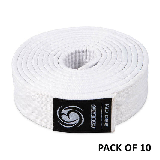 Bytomic Plain Polycotton Martial Arts Belt Pack of 10