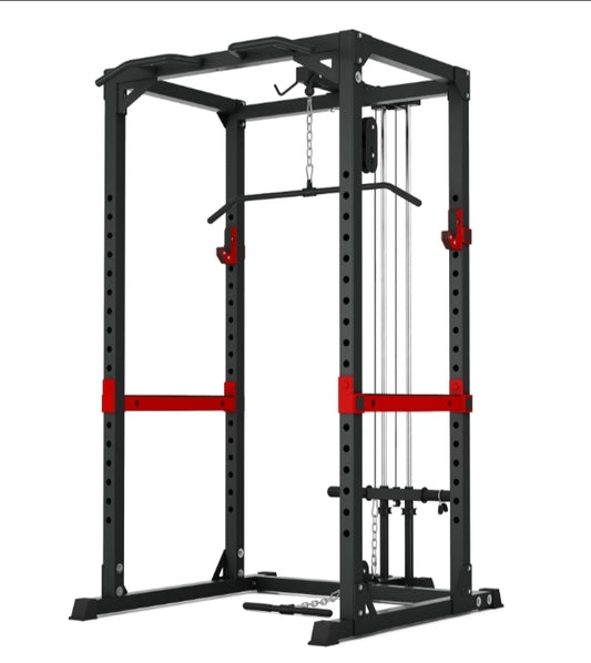 Heavy Duty Power Rack HR3260 +Lat Pulldown Attachment