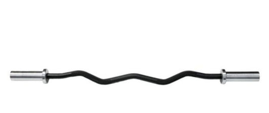 Olympic Eazy Curl Bar Black with Chrome Sleeves